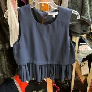 Elizabeth and James cropped sleeveless blouse